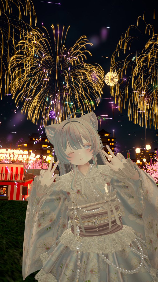memeri_vrc's tweet photo. おはよ〜！☀️
この前やってた盆踊りではりりぅむさんに偶然会えて嬉しかった〜！✨
#VRChat #超寝転ん盆踊り2026 #寝転ん盆踊り2026 https://t.co/UmsM8tPUZ2