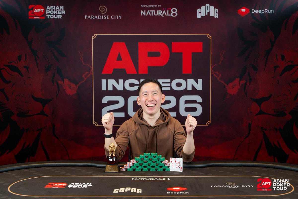 poker_ing's tweet photo. 【仁川】APT Inchoen
#46　₩800,000　NLH
優勝　Fumitaka Ikedaさん（₩30,217,123）

3　Masatoshi Minowaさん
5　Sayaka Seshimotoさん
6　Hosei Yanoさん
7　Yuhei Wadaさん

エントリー244 https://t.co/RTlHO19Bpa