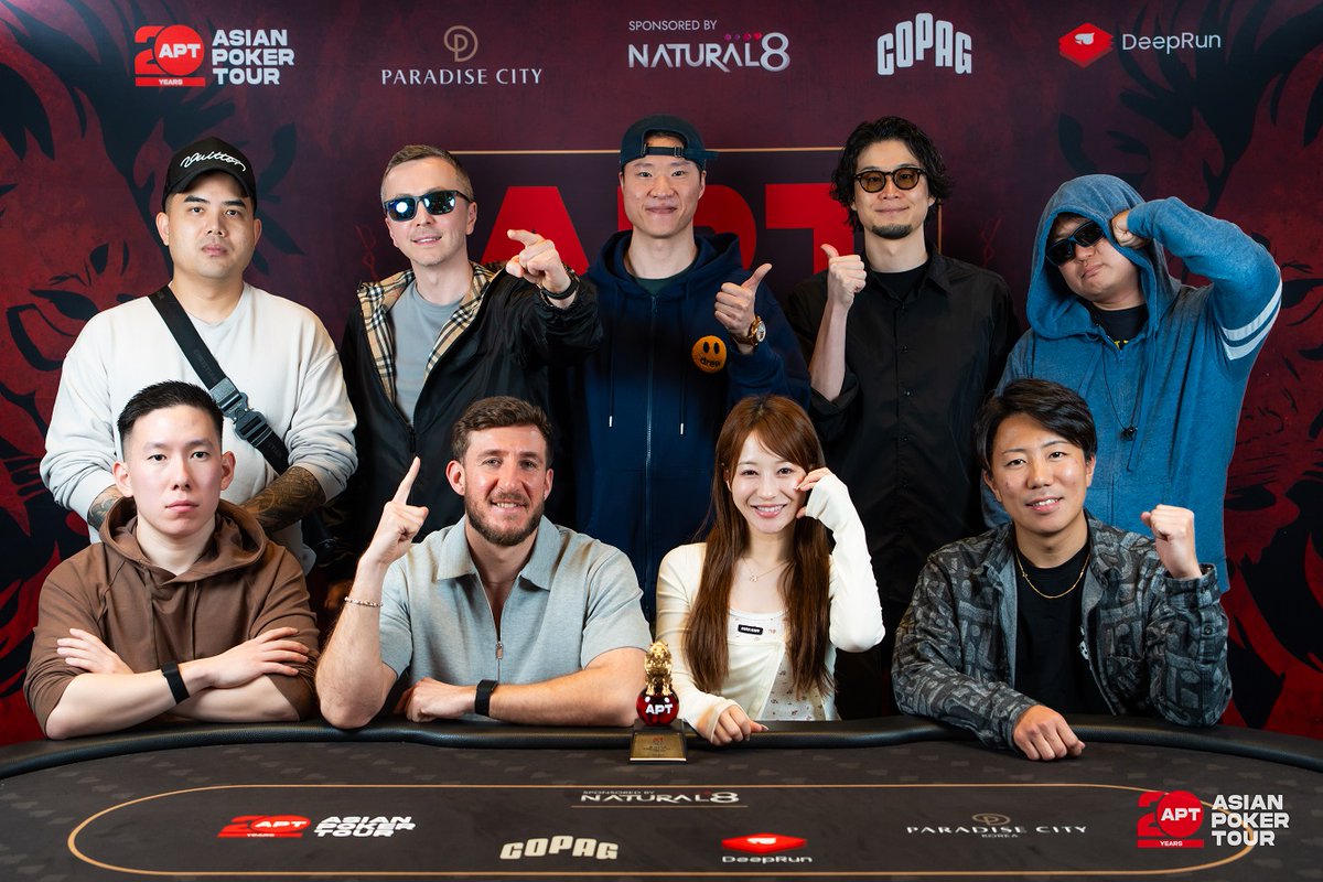 poker_ing's tweet photo. 【仁川】APT Inchoen
#46　₩800,000　NLH
優勝　Fumitaka Ikedaさん（₩30,217,123）

3　Masatoshi Minowaさん
5　Sayaka Seshimotoさん
6　Hosei Yanoさん
7　Yuhei Wadaさん

エントリー244 https://t.co/RTlHO19Bpa
