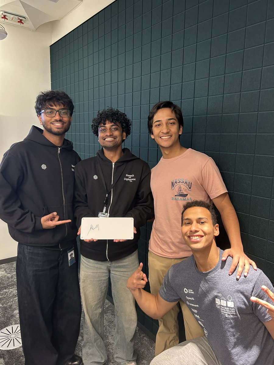 _mithils's tweet photo. end of internship recap: great people, great memories, and a signed keyboard from @sama https://t.co/gtuP5cUFe0