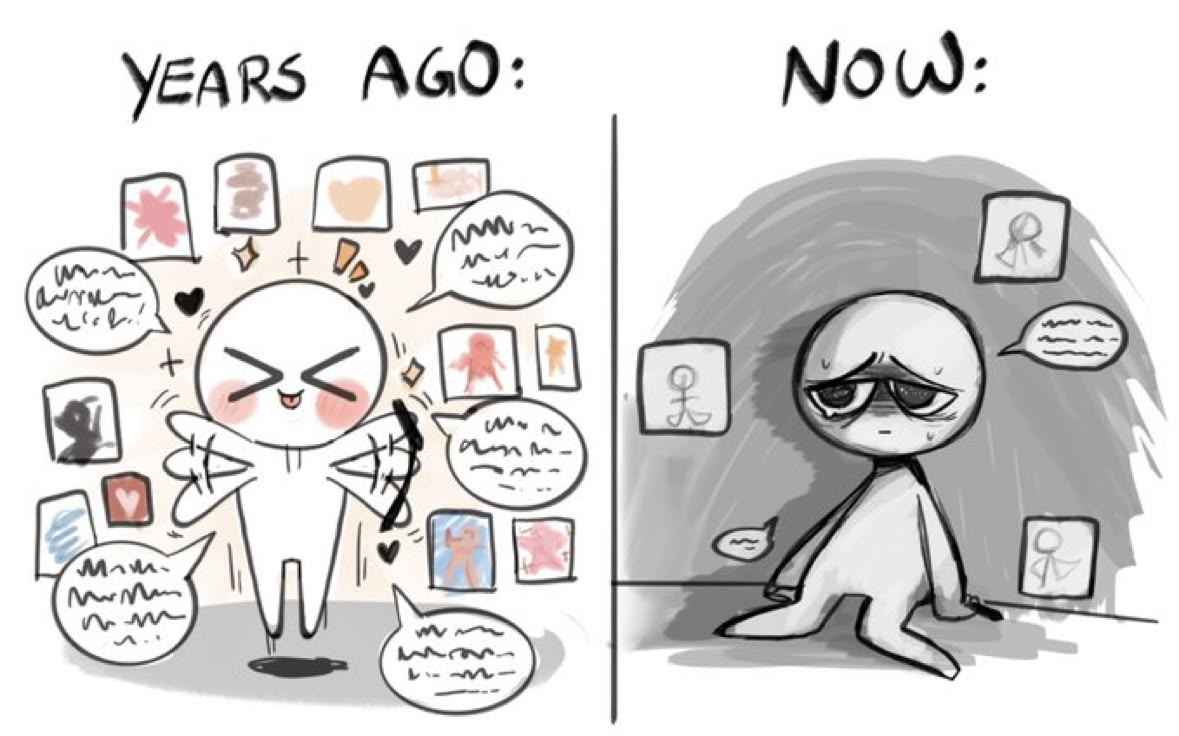 oldmanlux's tweet photo. Every artist eventually. https://t.co/JArlKIQVdT