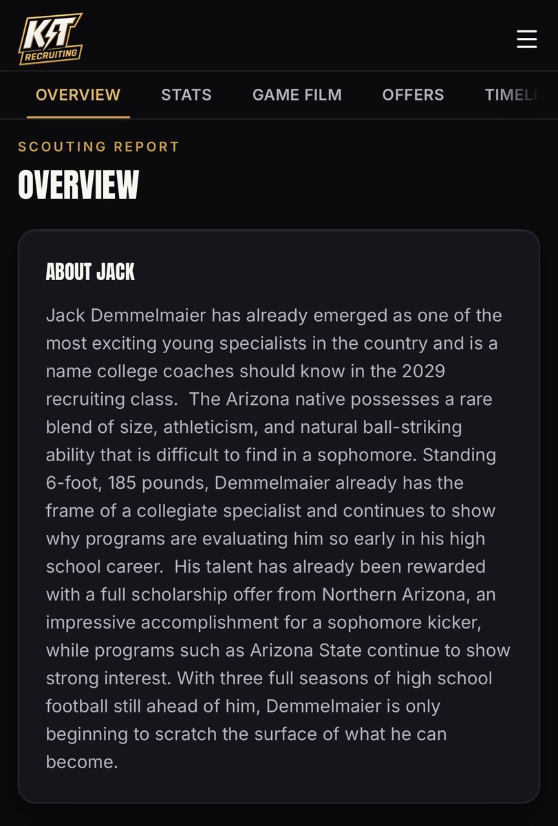 JackDemmelmaier's tweet photo. I appreciate the write up from @kt_recruiting on their new website!
@steverausch17 @CasteelFootball @MovePerformance https://t.co/bUmhZJmKNP