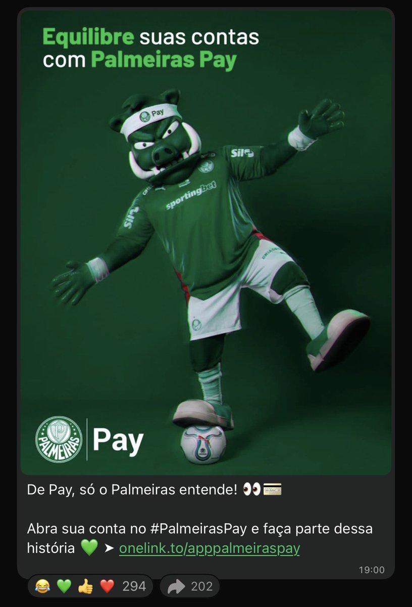 futebol_info's tweet photo. Publicação do Palmeiras no seu canal do WhatsApp após a não renovação de contrato do Corinthians com Memphis Depay.

🗞️ @gustavoterini 
📸 Divulgação https://t.co/FosGEzQNbB