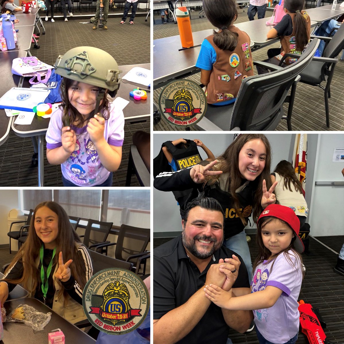 DEALOSANGELES's tweet photo. We were honored to host a group of talented and very enthusiastic local #GirlScouts from Troop #6925. They set up Day Camp in our office, enjoyed interactive activities and heard from DEA professional women, sharing drug awareness info &amp; career guidance. @DEAHQ @TheJusticeDept https://t.co/zv2gm1zKLF