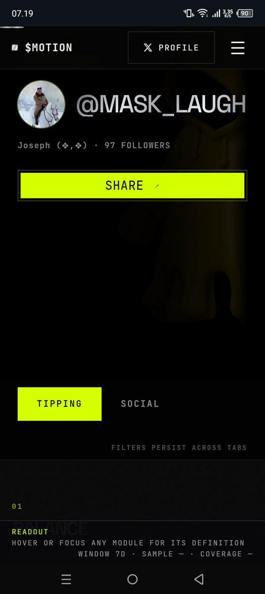 Mask_Laugh's tweet photo. Jangan lupa buat kalian yang suka tipping gabung @motiontip buat dapetin $MOTION caranya mudah kalian tinggal buka link https://t.co/9kZDYu5iMj #motiontip https://t.co/RySlFMh9iR