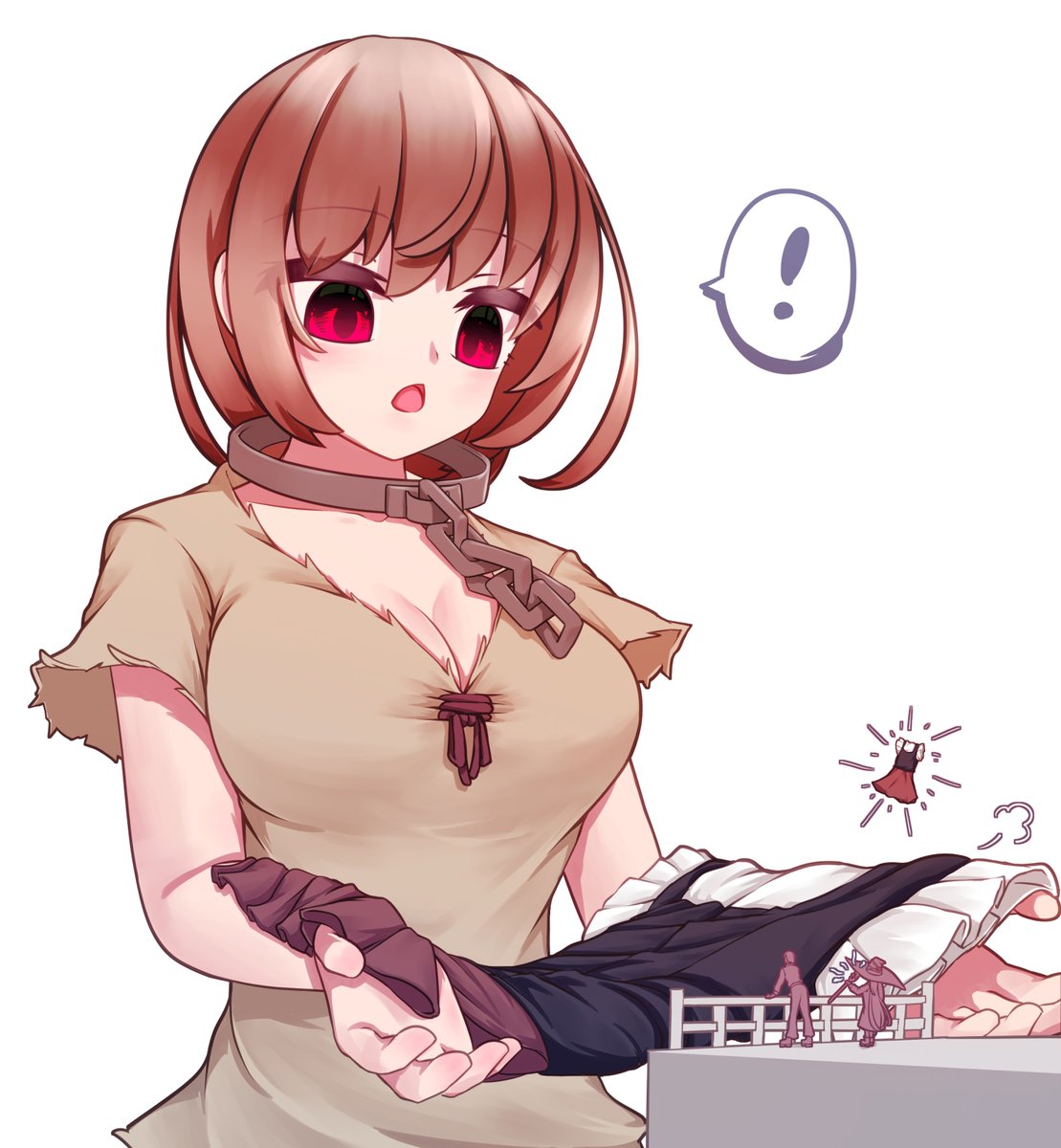 MisumiIll's tweet photo. 新しい服に喜ぶ巨大奴隷ちゃんです！
#巨大娘 #giantess #イラスト https://t.co/AW3BqlEXkB