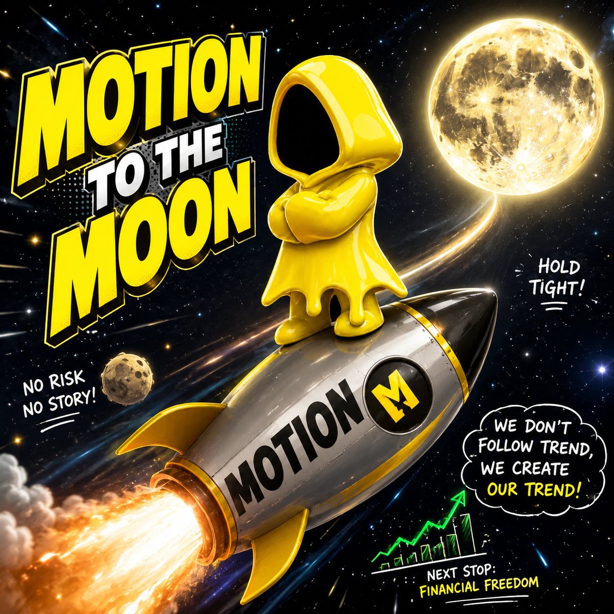 Racok96's tweet photo. 🚀 $MOTION TO THE MOON 🌕🔥

Bukan sekadar token.
Ini adalah perjalanan menuju level berikutnya. ⚡

📈 Chart naik? Kita jalan.
🚀 Momentum datang? Kita gas.
🌕 Target? THE MOON.

$MOTION — KEEP MOVING. NEVER STOP. 🟡

@motiontip https://t.co/TnZR9eMnzk