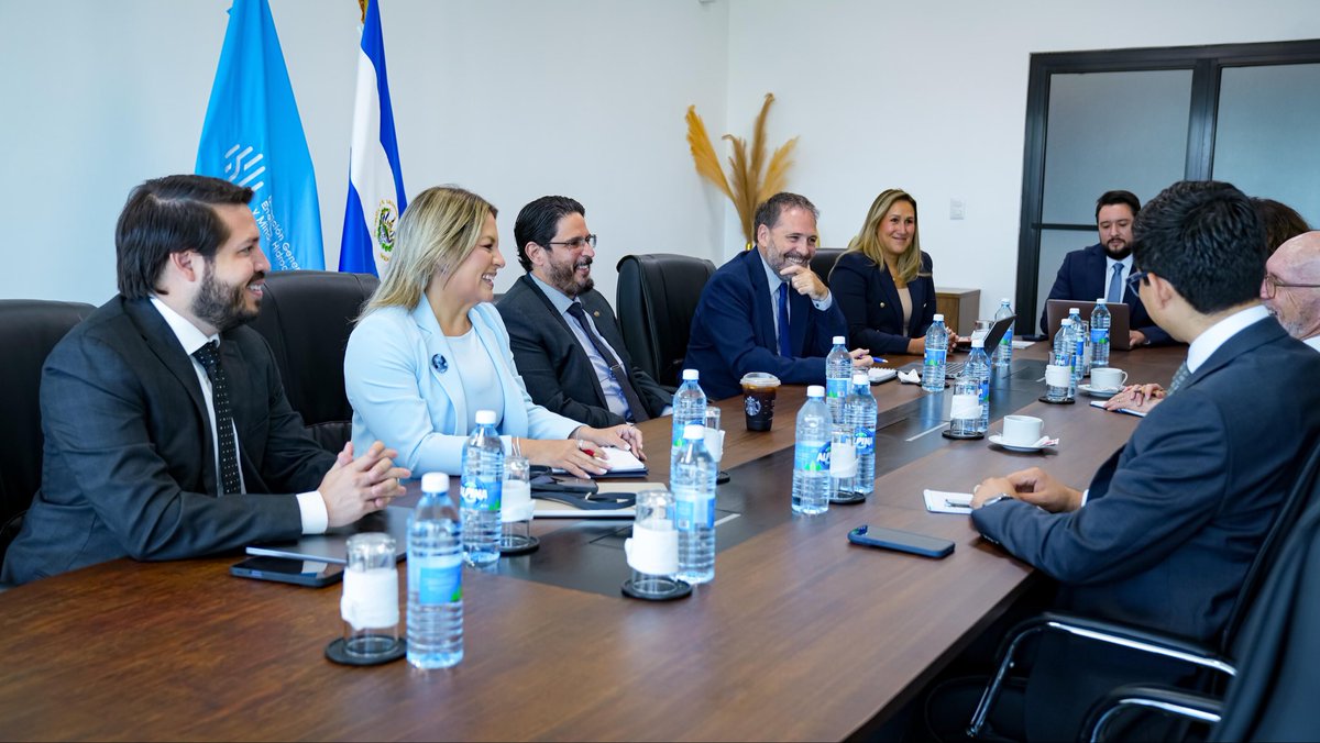 DrRobFloyd's tweet photo. A pleasure to meet with Daniel Álvarez, Director General of Energy, Hydrocarbons and Mines of 🇸🇻, and Julián Gadano, Director of the Nuclear Regulatory Authority, to discuss #CTBTO data uses and how to further strengthen our partnership with El Salvador. https://t.co/1x73g5psSC