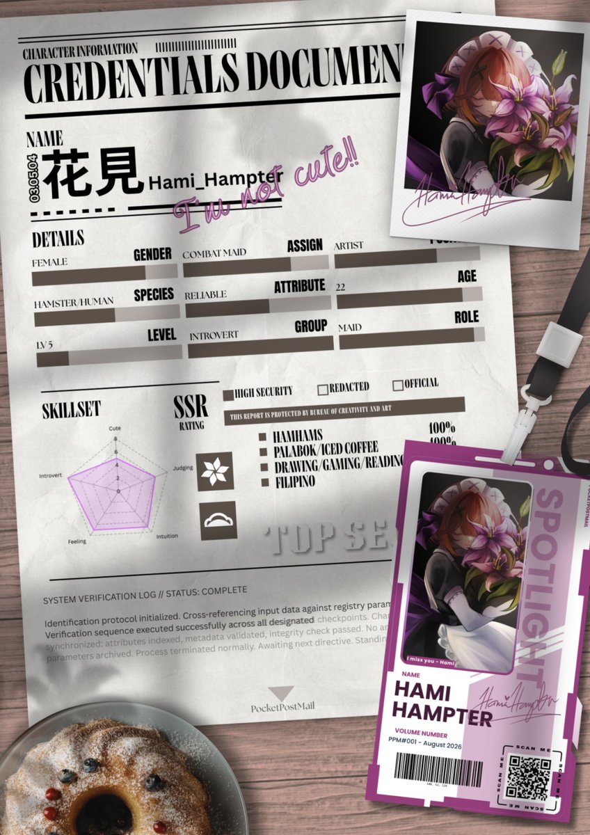 Art_Izyly's tweet photo. Never heard of Hami or @.iiiocheillust before? 

Don't worry! Every issue has Character Introduction Flyer for creator in PPM

✦ Character information
✦ Fun facts &amp; details
✦ Featured artwork
✦ QR code 

Discover someone new through the mail
#vtuber #oc #mail #pocketpostmail https://t.co/myEJkdPfmK