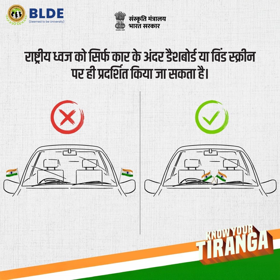bldedu's tweet photo. 🇮🇳 Know Your Tiranga | Har Ghar Tiranga 2026 🇮🇳

As part of the Har Ghar Tiranga 2026 campaign, BLDE (Deemed to be University) is proud to promote the “Know Your Tiranga”

✨ #KnowYourTiranga 🇮🇳

#HarGharTiranga #HarGharTiranga2026 #SelfieWithTiranga #IndependenceDay #BLDEDU https://t.co/2UEoH2NU9C