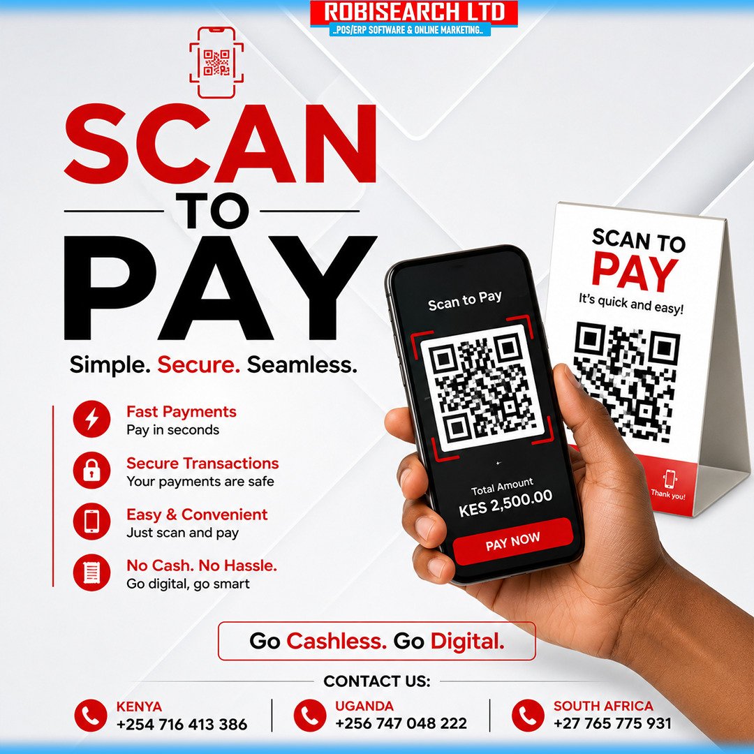 RobisearchICT's tweet photo. It's Wednesday and while everyone is celebrating WCW, smart businesses are celebrating faster payments.
Why wait in queues when customers can simply Scan to Pay?

📞 0716 413 386 
#WCW #POS #ERP #SEO #cctv #Kenya https://t.co/znk266ySpo
