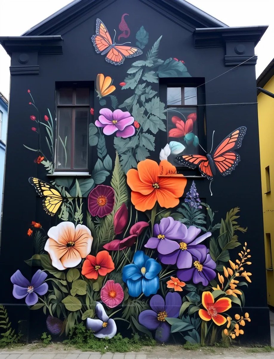iHateBags's tweet photo. Step into a sun-dappled gallery corner, where a brushstroke mural and vintage plants wrap you in warm artistic vibes today https://t.co/55BqAxQLjm