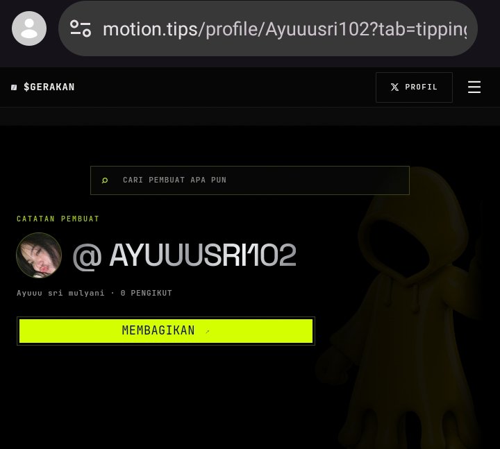 Ayuuusri102's tweet photo. Has anyone tried tipping $MOTION? It's easy: • Go to https://t.co/NgVdC1uvVV • Log in to X • Check your balance • Reply to any post with

@tipmotion

+ amount Example:

@tipmotion https://t.co/qnv3C2OsxZ