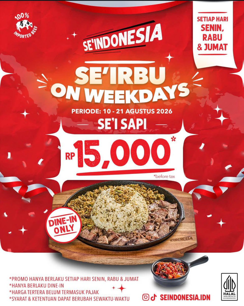 Pistachiojingga's tweet photo. Beberapa promo diskon untuk rayakan Kemerdekaan

1. AEON BSD, alat makan, bantal, guling, selimut dari NAKAMI &amp; NAMALE, start from 15K (sampe 19 Ags)
2. SE'Indonesia, only 15K (Senin, Rabu, Jumat) Periode 10-21 Ags
3. Toys city, disc up to 70%
4. Promo lainnya aku share di bawah https://t.co/nI67M0oX9e