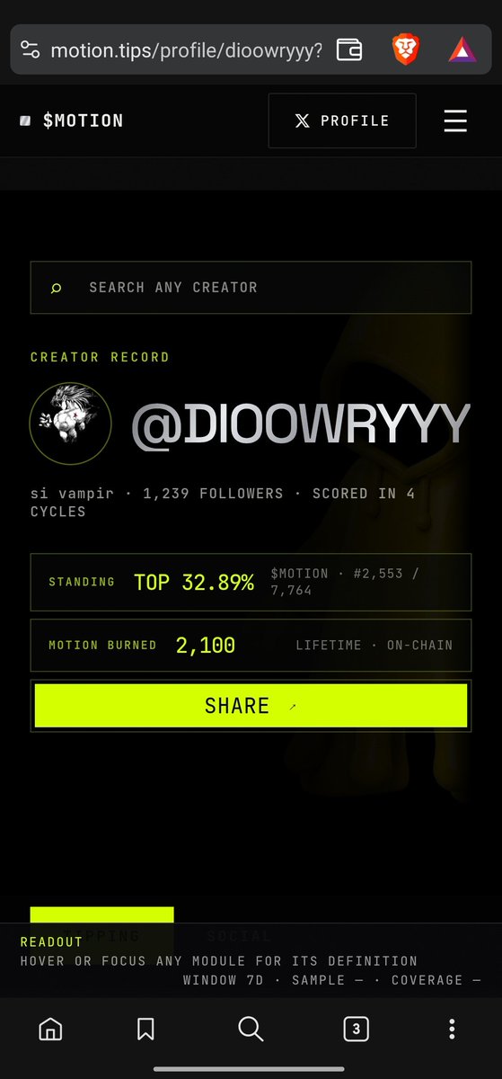 dioowryyy's tweet photo. Ternyata makin rame yang bahas $MOTION di X. Konsep social-mining pake bot gini emang bikin nagih, asal reward-nya lancar.
Buat yang lagi nungguin bot-nya, sabar aja, mungkin lagi high traffic. Kalian udah dapet berapa $MOTION sejauh ini? ๐
#MOTION #TipFi #Crypto https://t.co/FCWsupX6Zq