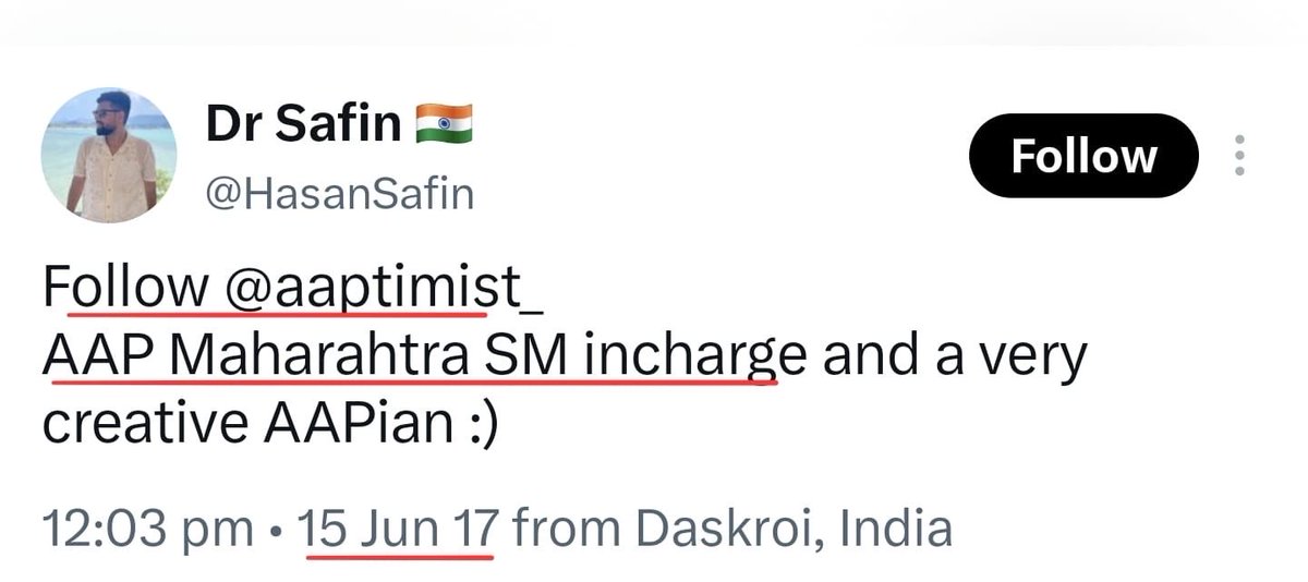 VijayGajeraO's tweet photo. Hey, Abhijit Dipke. You liar.

Why did you lie to Gen Zs?

Why did you delete old data from 2020 and change your user ID?

Why are you lying and saying you've been associated with AAP for just 3 years, when in reality you have been working at AAP for 10 years? https://t.co/COZQBIblzj