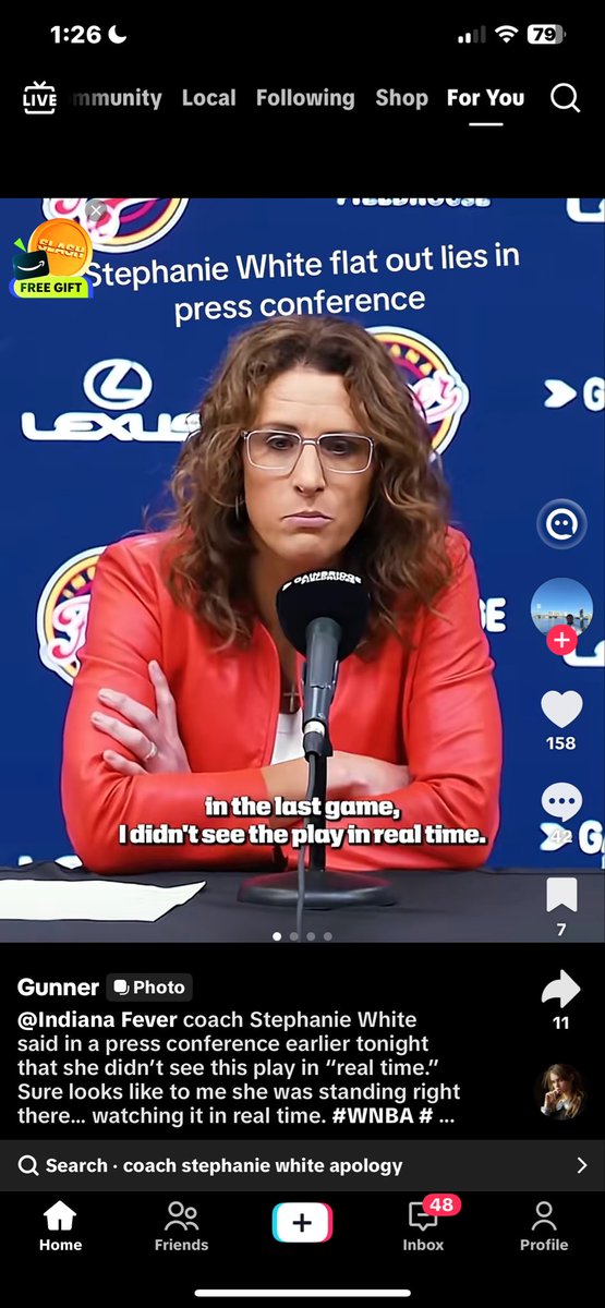 theel50's tweet photo. @IndianaFever Fire her!!! She is a LIAR and defends  other teams before her own players!!! https://t.co/mWpe5bnsPt