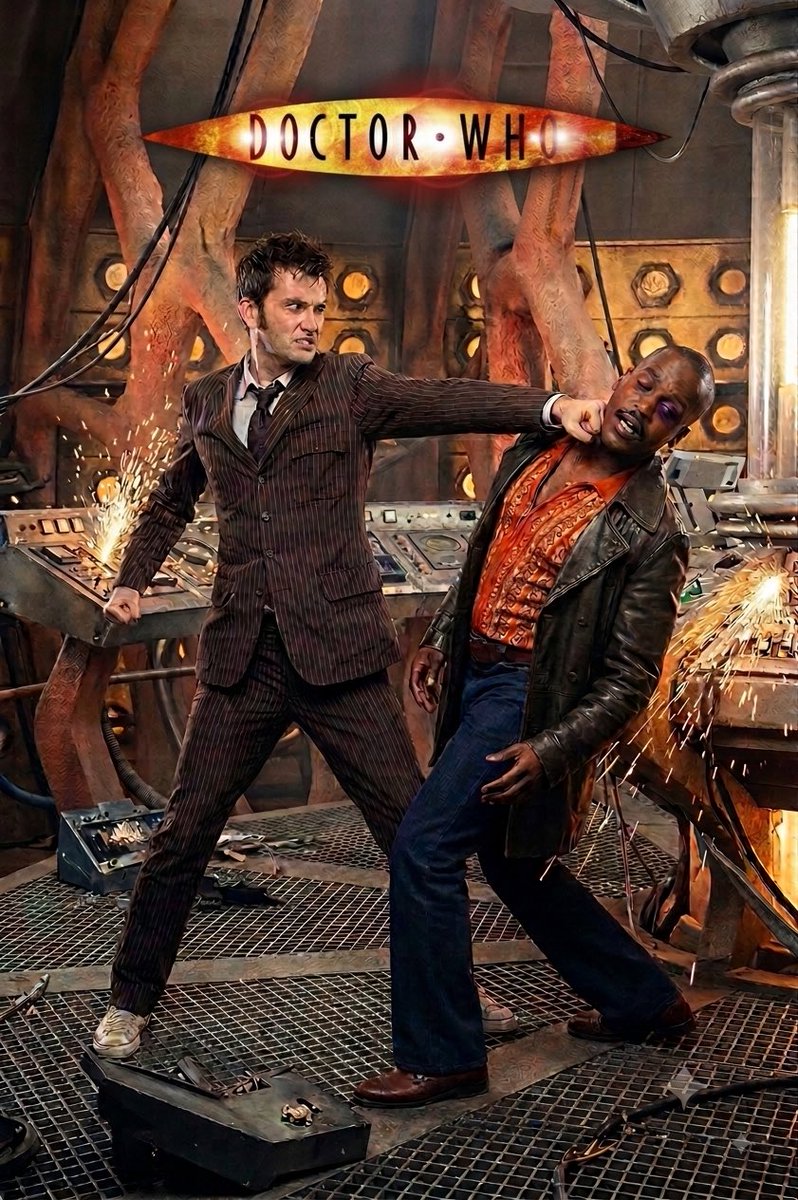 theprimaryecho's tweet photo. @VFXMan3 I don’t care. The show lost its way after Capaldi. Here is a cool image I made with AI. https://t.co/meCDEox1Zj