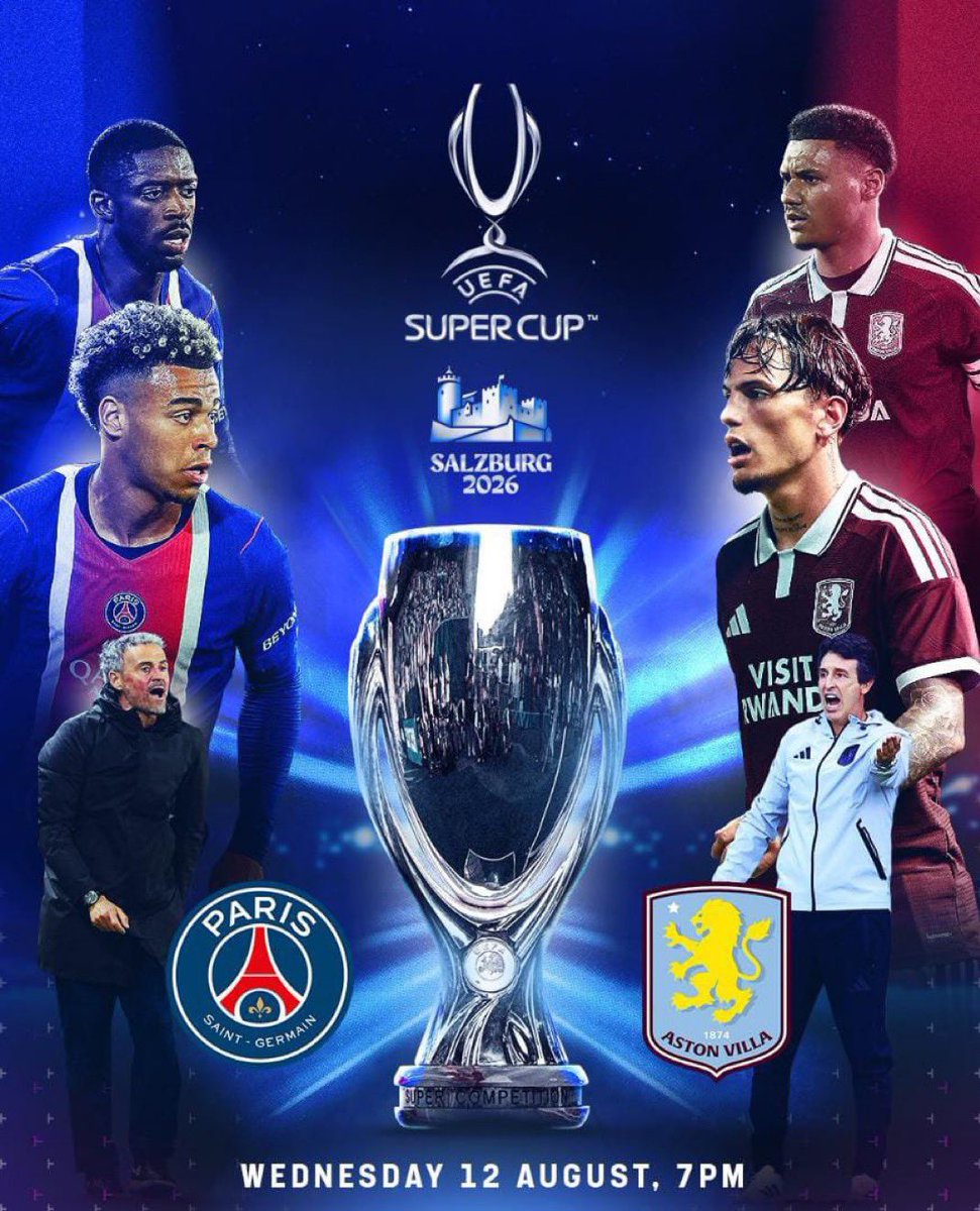 NashBlue14's tweet photo. European football is Back💃🍿

PSG take on Aston Villa in the UEFA Super Cup Final tonight 🤩 https://t.co/KNOEeN1neq