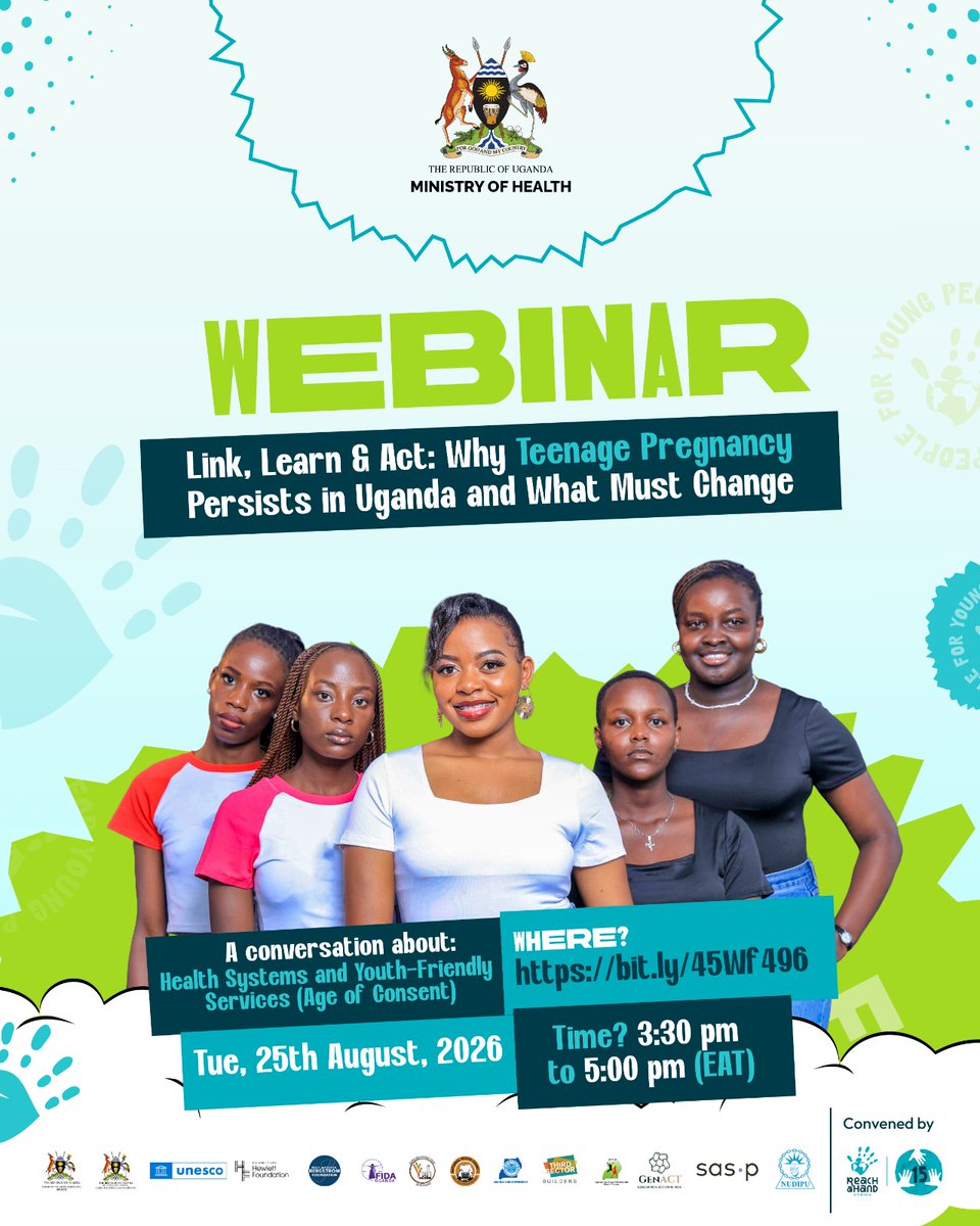 reachahand's tweet photo. Who gets access to health services and when? Let’s unpack youth-friendly care & age of consent.
25 Aug | 3:30–5 PM EAT
Register: https://t.co/66BnBsIZzm
#LinkLearnAct https://t.co/gcRo6VBLky