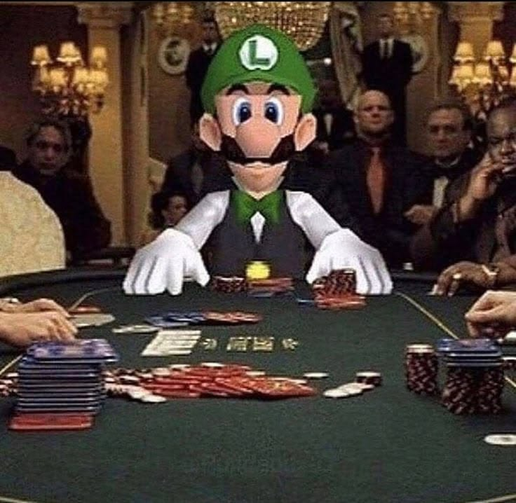 Luigi64meme's tweet photo. STACK UR CHIPS... https://t.co/7JmLw22cMw