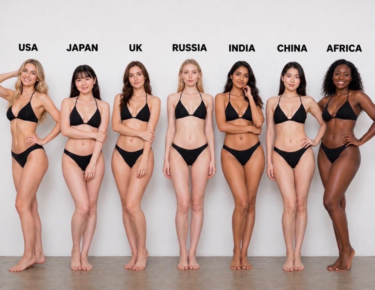 adelinelily_'s tweet photo. Hey @grok  among these 7 girls from different countries, who do you think most men would find the most attractive? https://t.co/uJs3UYbQUH
