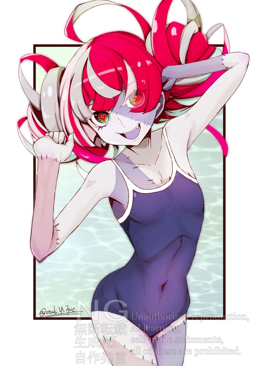 OtsukiLA_ifrit's tweet photo. 日本関東地方の一部地域には「可愛い子にはスク水を着させる」という文化が強く根付いています。[要出典]
オリーはでかいおっぱいのファンアートが欲しいとのことでしたが、自分は嘘を付けないため盛ることはできませんでした。 #graveyART https://t.co/21x5oQKPN6