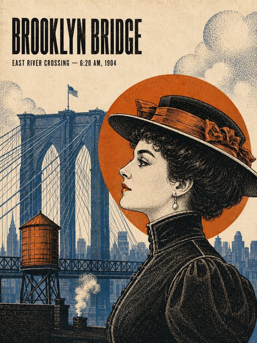Vintage Art Deco NYC Travel Poster