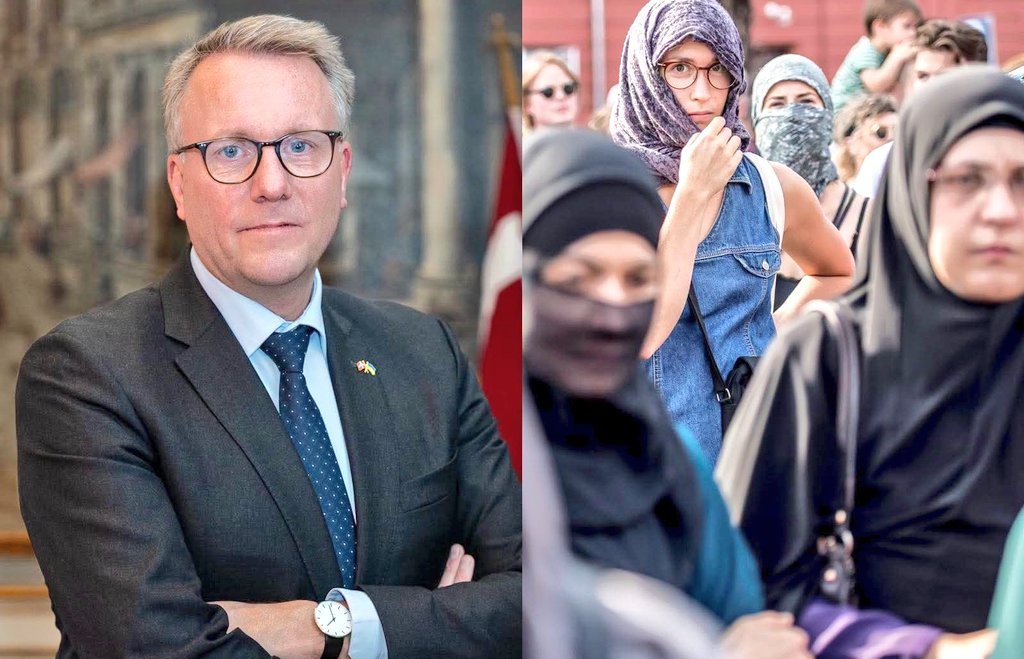 voxsincomplejo's tweet photo. ¡Los musulmanes están furiosos después de que el ministro de Inmigración de Dinamarca prohibiera la llamada islámica a la oración! ¿Cuántos de ustedes apoyan a Dinamarca en su lucha contra el islam? https://t.co/eoFsT0IleP