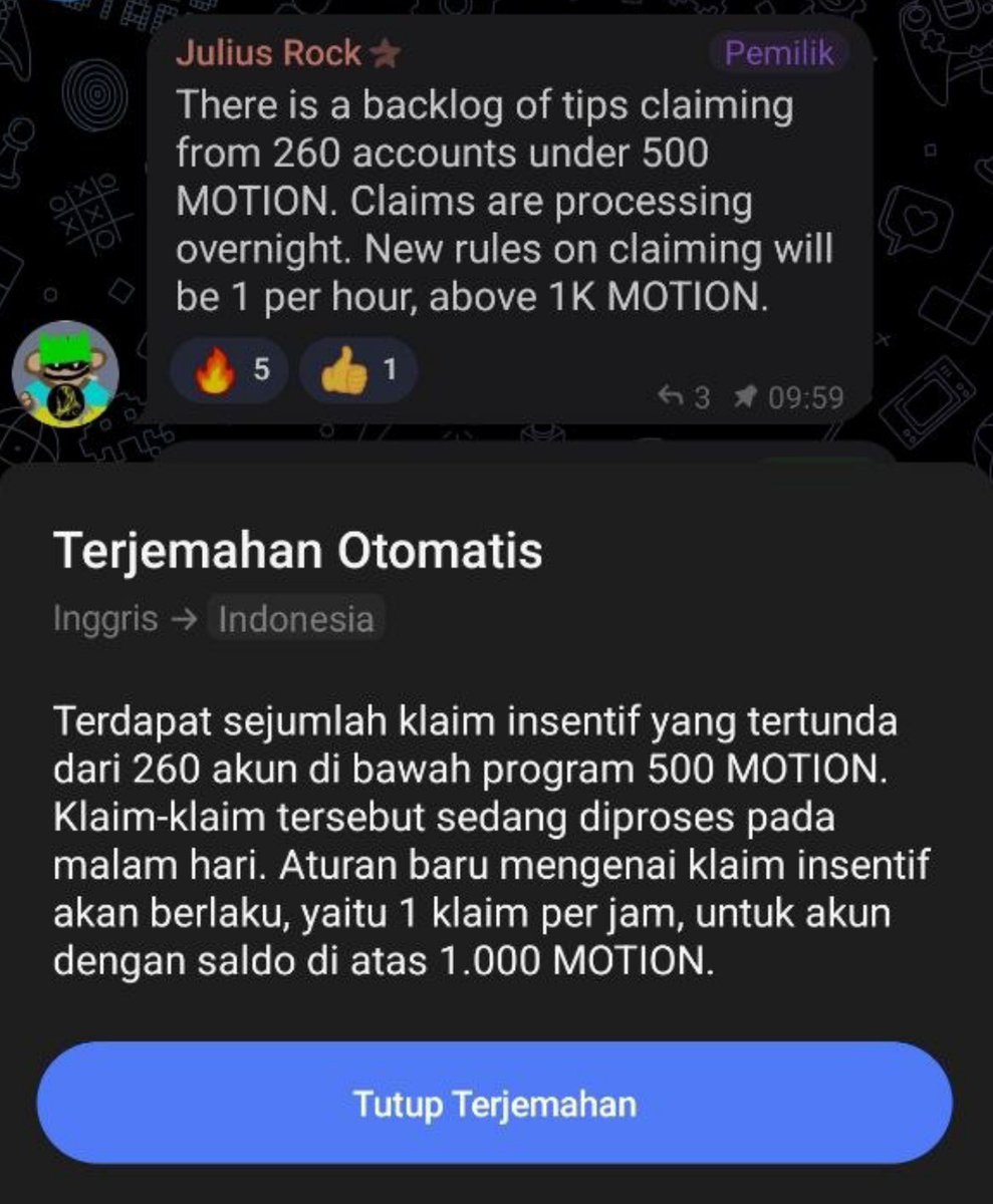 StepMomINU's tweet photo. Mereka @tipmotion @motiontip udah nentuin new rule. 

Jadi sekarang mendingan kita gedein $MOTION Tips power. 

Gak usah panik. 

Komen2 aja bang buat nambahin alokasi. 

Komen dipostingan ini biar dapat alokasi 10k $MOTION 🤣🤣🤣 https://t.co/FA5mYB5Nb7