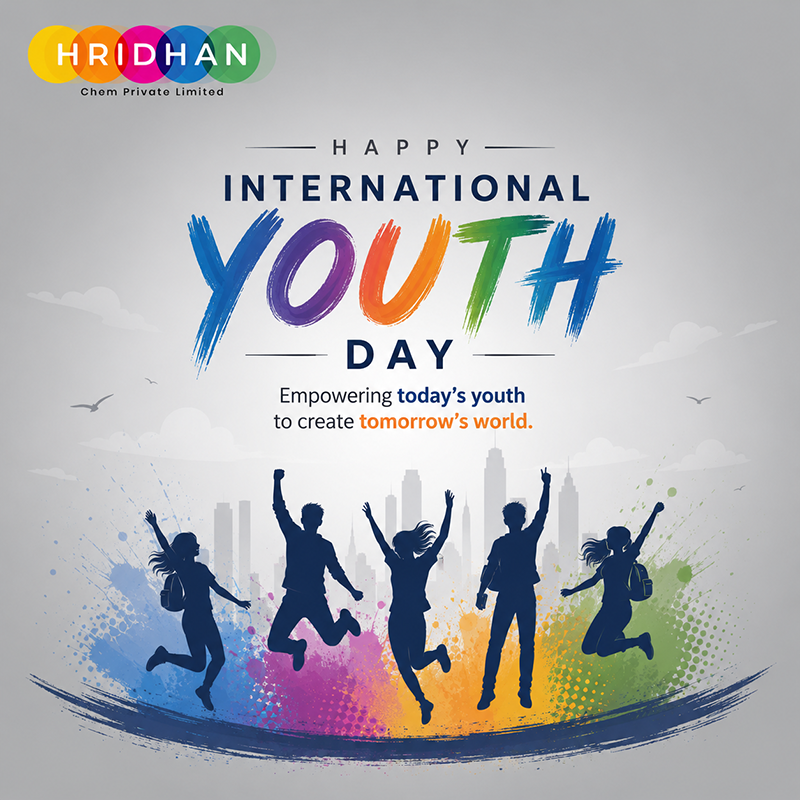 hridhanchem's tweet photo. This International Youth Day, we celebrate every young individual who is driving change, embracing challenges, and building a more sustainable tomorrow.

#InternationalYouthDay #YouthDay #FutureLeaders #Innovation #YoungMinds #HridhanChem #Manufacturing #ChemicalIndustry https://t.co/yoVbrnHJBW