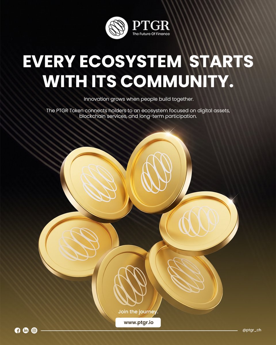 ptgrtoken's tweet photo. Technology alone doesn't build an ecosystem. 
Developers, investors, businesses, and users all play a role in creating lasting value.

Be part of what's being built: https://t.co/E9aNCcnOWp

#PTGRToken #Web3 #CryptoCommunity #Blockchain #Innovation https://t.co/SdE1EWKbJX