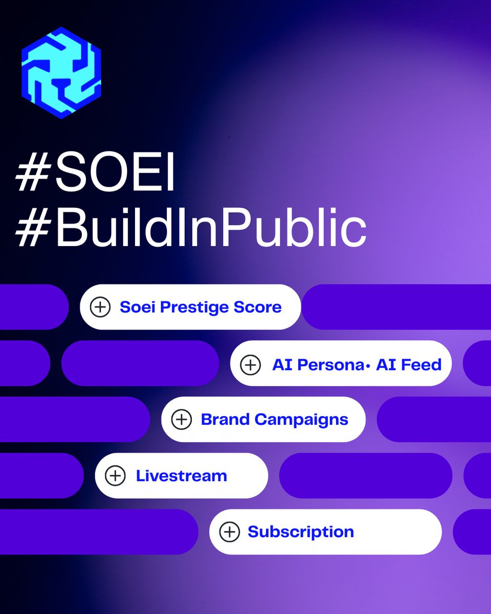 heysoei's tweet photo. Which part of SOEI should we show next?
We’re opening the prototypes one by one:
• SPS
• 3D AI Persona
• AI Feed
• Campaigns 
• Livestream
• Subscription
Follow SOEI and reply with one product area.
#SOEI #BuildInPublic https://t.co/6kQsaoKwRC