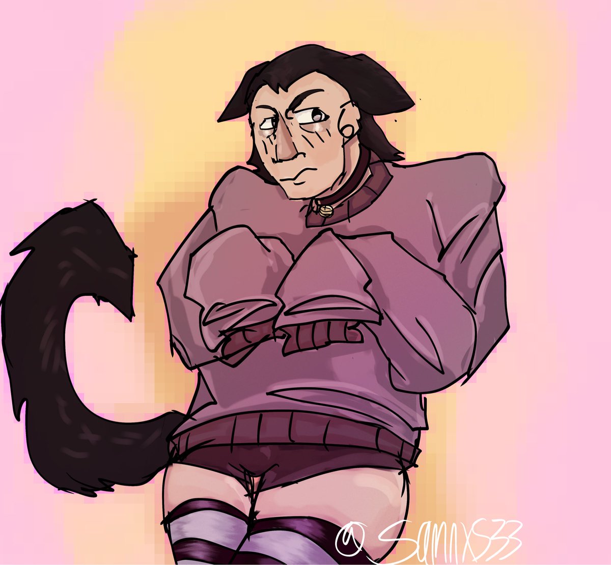 Sam080218977249's tweet photo. How it genuinely feels to eat a whole 20 piece mcchicken nugget without any help #dasinclair #invincible #fanart #femboy #satire #cringe https://t.co/ryKbNs6IcD