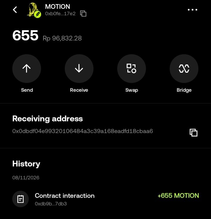 bernohti's tweet photo. Motion is one of those projects I’m watching closely 👀 With tipping, creators, and social activity coming together, the narrative feels interesting. Appreciate @motiontip and @tipmotion for the airdrop. Let’s see what’s next. https://t.co/t1nW3omKkg
