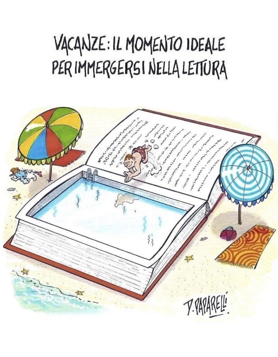 danilopaparelli's tweet photo. Per molti, la #lettura di un #libro sotto l’#ombrellone, ha un #piacere particolare… https://t.co/tm87fOcIlp