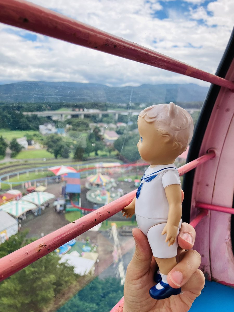 tsubametoy's tweet photo. 妙高サンシャインランド♬🎡

なんだかとっても懐かしいかんじなんだよ〜🌟

#くまみみちゃんの夏休み
🌻 https://t.co/xdoBsi6adU