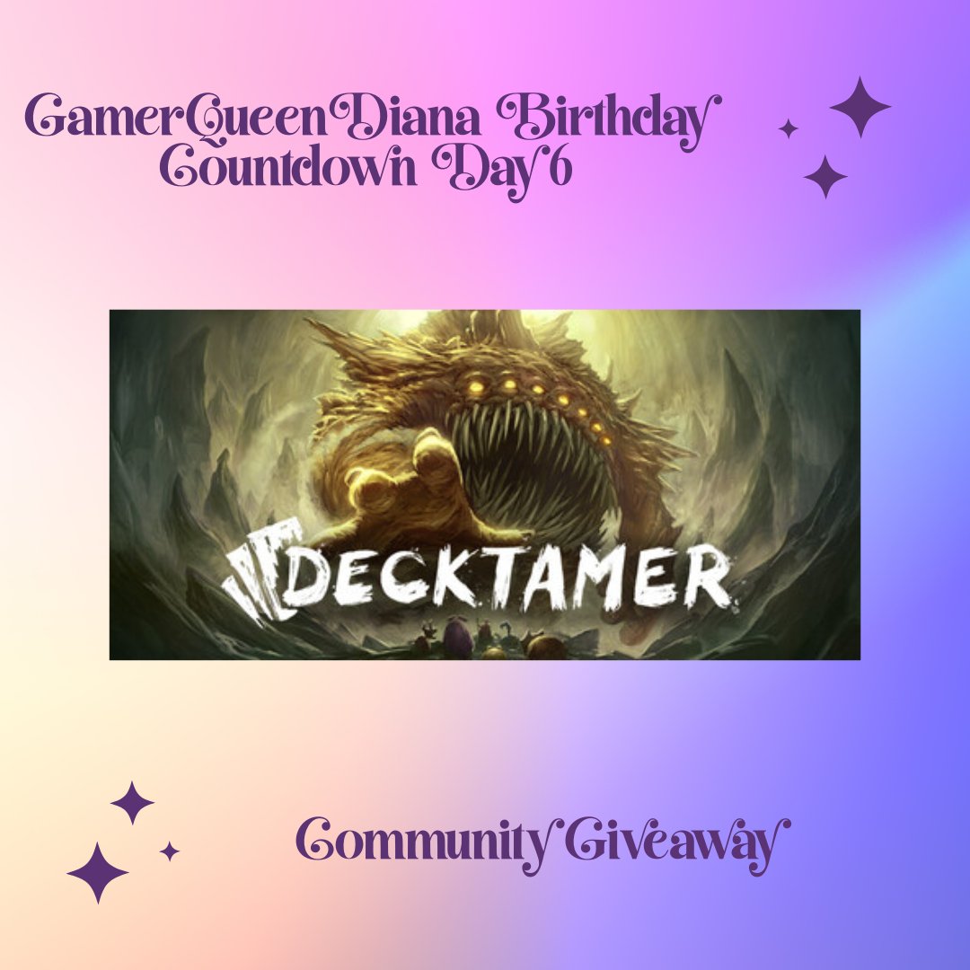 GamerQueenDiana's tweet photo. ✨ Birthday Countdown – Day 6! ✨

My birthday isn’t today, so please save your lovely birthday wishes for August 24th! 🎂🩷 This is just a little countdown to my actual birthday! ✨

Today’s birthday surprise: Dead Tamer for Steam! 🎮🩷

Want a chance to get your hands on it? Just follow me, repost this post, and leave a comment! ✨

The countdown ends tonight, and I’ll announce who gets today’s surprise later tonight or tomorrow! 🎁

Good luck, everyone! 🍀🩷