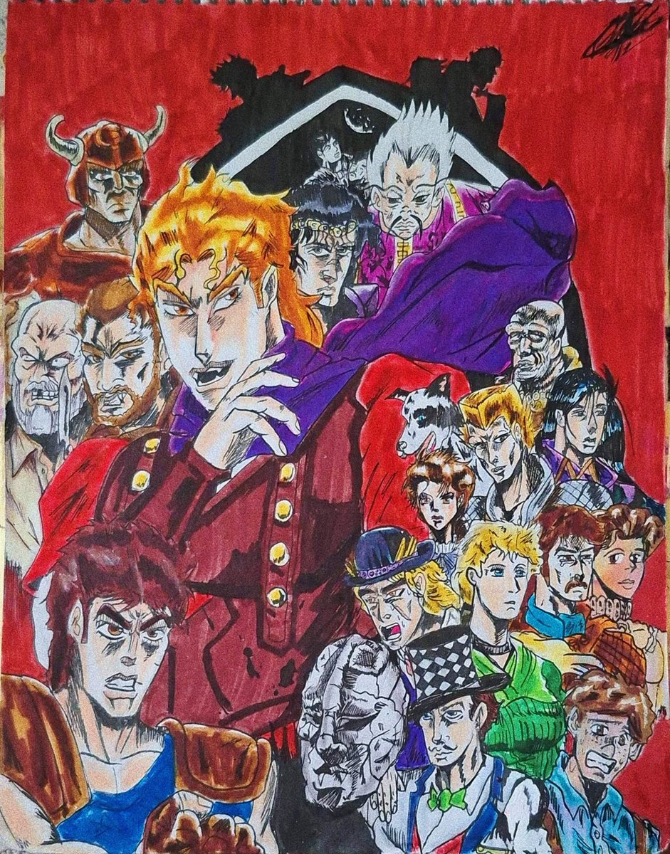 TheDoctorHDRetu's tweet photo. ☀️ phantom blood☀️
 La verdad me gustó mucho este dibujo que es un remake de un dibujo más antiguo, pero aún muchos no les agrade o recuerde la parte 1 es una de mi parte favorita que realmente inicio uno de los mangas que más le gusta y que me encantan.
#jojobizarreadventure https://t.co/y501m4MvZ3