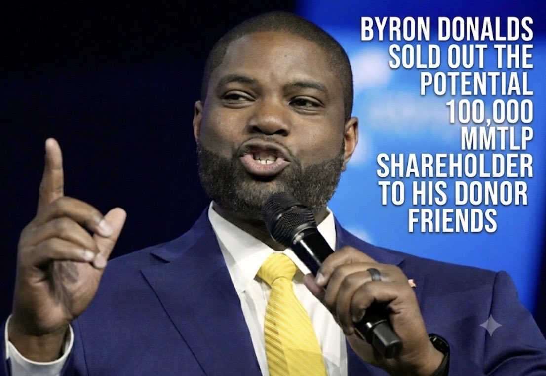 zing_leo12693's tweet photo. @ByronDonalds You taking donation money from people that are hurting average shareholders. These are average families you choose to take that crooked money you want data centers when the people don't want them. @GovRonDeSantis said no to you! https://t.co/IhTow6LNFx