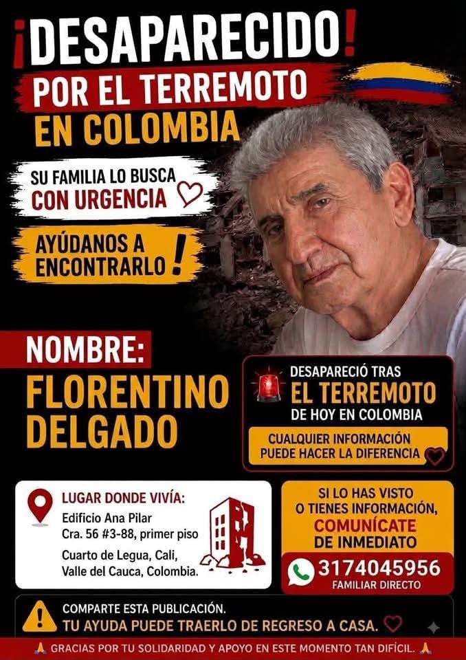 Linibeth's tweet photo. #Colombia #MissingPerson #Cali #Valledelcauca https://t.co/NNGKqYA7NX