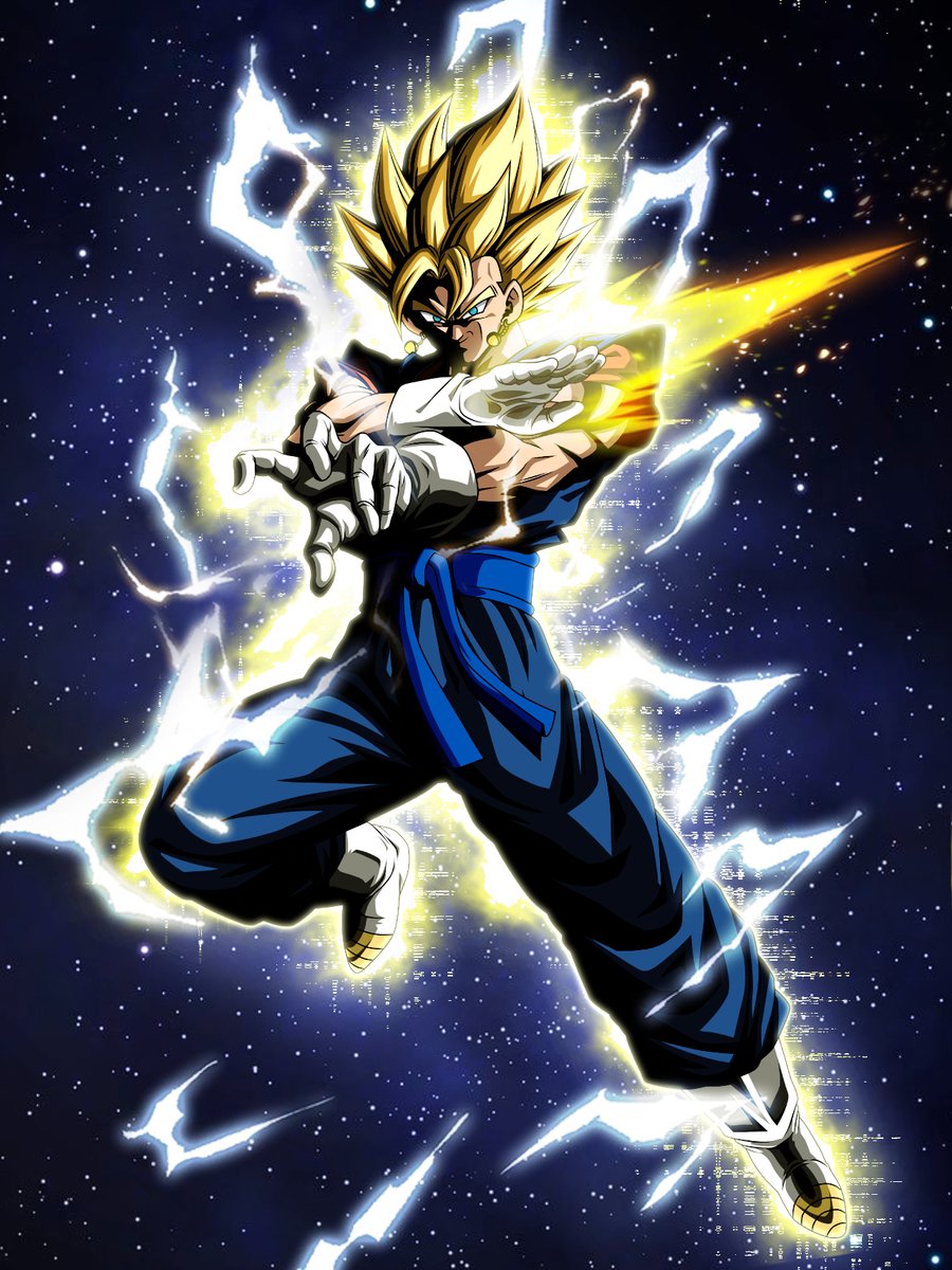Turles5Ds's tweet photo. Attempting to recreate LR TEQ Super Vegito's art as an old style LR art https://t.co/7U0PEsnoWz