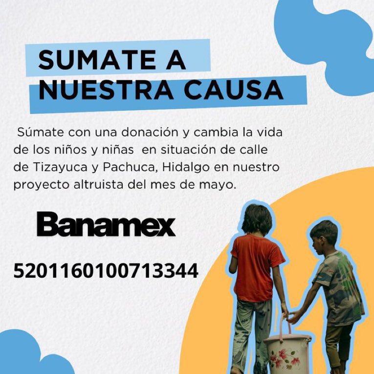 lemonmexico's tweet photo. Hoy podemos cambiar una historia. 💙 Tu donación lleva alegría , diversión y dulces  en apoyo a niñas y niños en situación de calle. Súmate y hagamos la diferencia, manda tus datos por DM y recibe una gran sorpresa. #Tizayuca #Pachuca @TizayucaMpio @Cultura_Pachuca 🎭 🎫 🎁 https://t.co/BaGuLF3luq