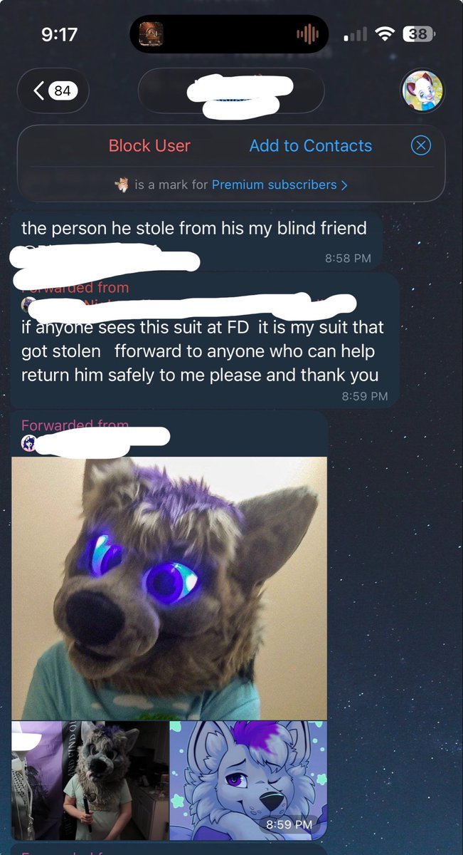 plastickfox's tweet photo. HE ACTUALLY STOLE A SUIT FROM A BLIND FUR

GUYS please i need your help this dude needs REMOVED FROM THIS FANDOM AND SOCIETY https://t.co/edlj298iN4
