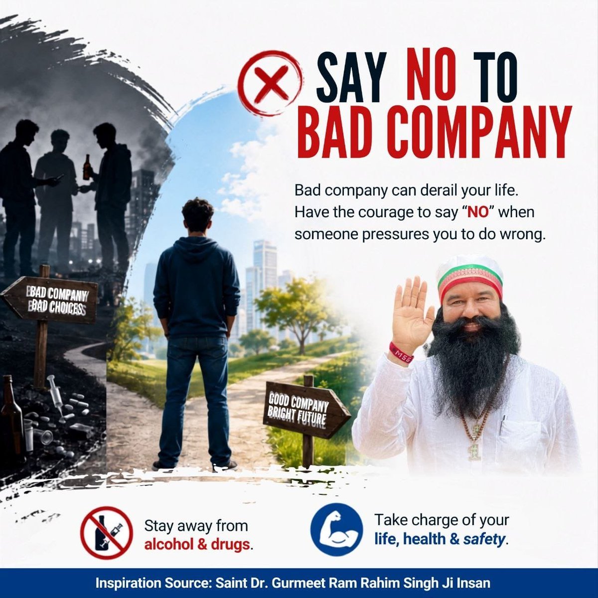 Parmind21230735's tweet photo. Youth can build a better tomorrow through positive thoughts and good actions. 
Saint Gurmeet Ram Rahim Ji inspires youngsters to avoid drugs, develop skills, stay fit, study well, and serve society with confidence.
#InternationalYouthDay2026 #InternationalYouthDay https://t.co/yiHsXLE8L9
