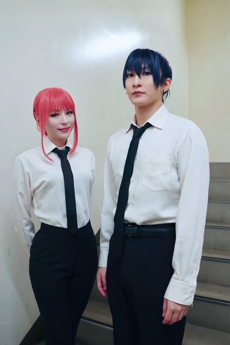 Hysteric_Barbie's tweet photo. #チェンステ #レゼ篇

いよいよ本日、大千穐楽を迎えます。
13:30〜／18:30〜の2公演です。
京都劇場でお待ちしております🎭

早川君な梅津瑞樹君。
うめちゃんの存在はとても大きくて、3年ぶりに共演できて本当に嬉しかった。
ふとしたセンスが無限に面白い、可能性しか感じない逸材です。
言式また観に行きます笑