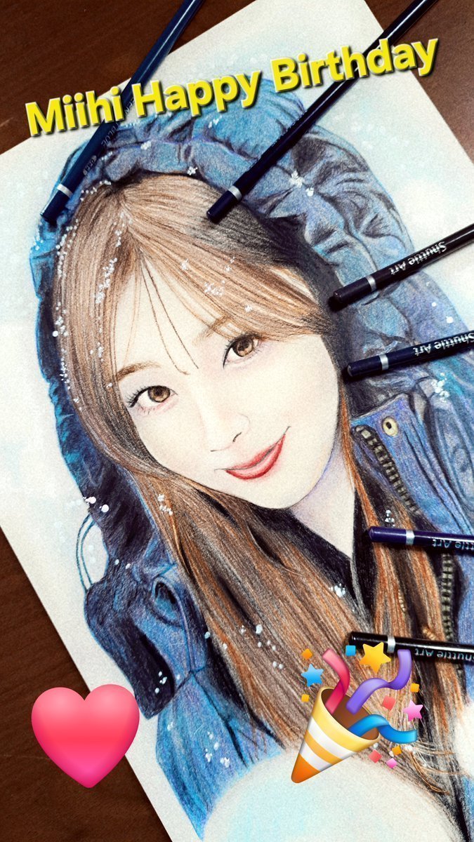 310Solty's tweet photo. #HappyMiihiDay
#ほっぺたふっくらミイヒ
#私たちのプリンセスはミイヒ
#NiziUfanart

🌈虹プロ初登場時14歳だったミイヒがもう22歳に😘なんだか不思議な感じです
🎁誕生日おめでとう🎂

🎇真夏だけど…雪の中のミイヒを描いてみました❄️ひたすら可愛いですよね💙 https://t.co/n2b2SYYYvJ