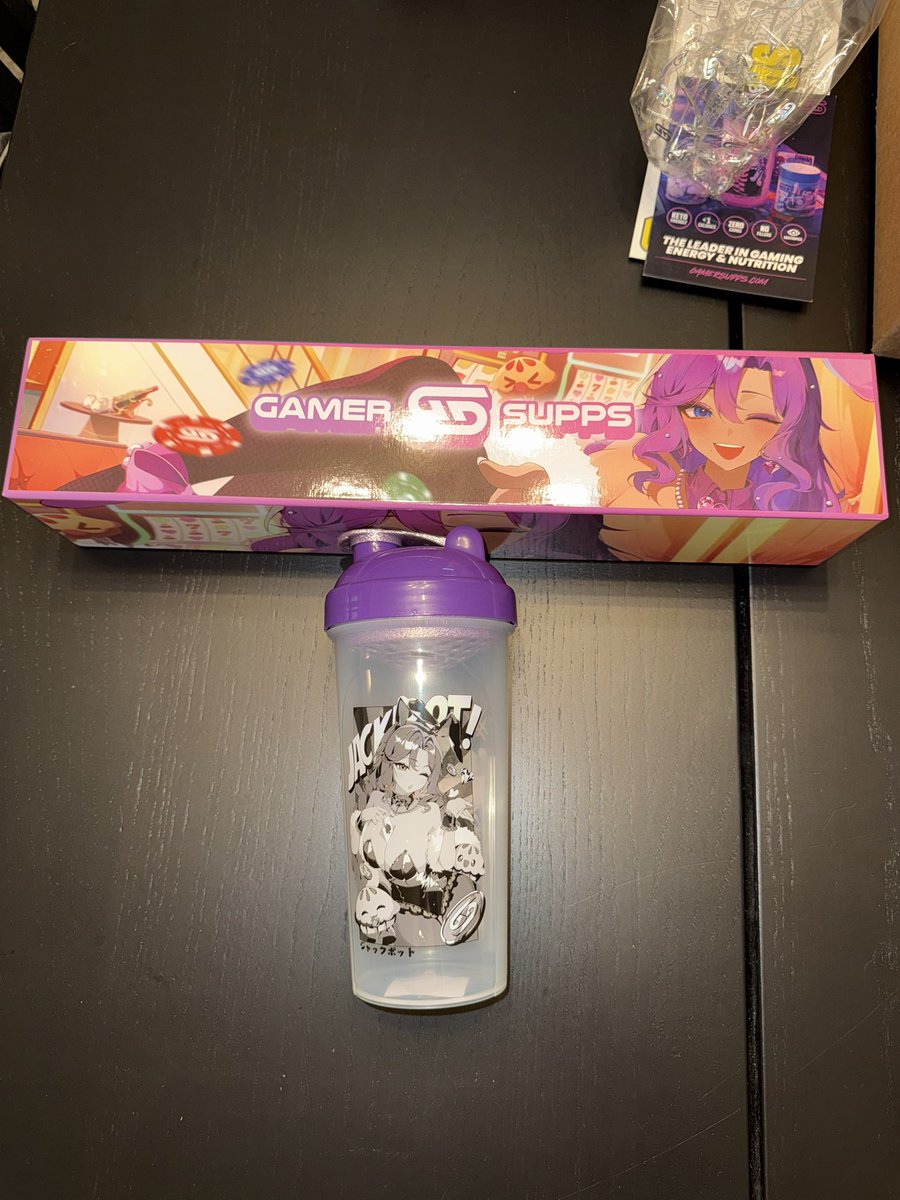 sewer_trashh's tweet photo. My ChaCha merch has finally arrived from gamersupps 💜 @ChaChayourvmom @GamerSupps #vtuber #gamersupps #chachayourvmom #vtubers #vtubermerch https://t.co/VYcvjajpAi