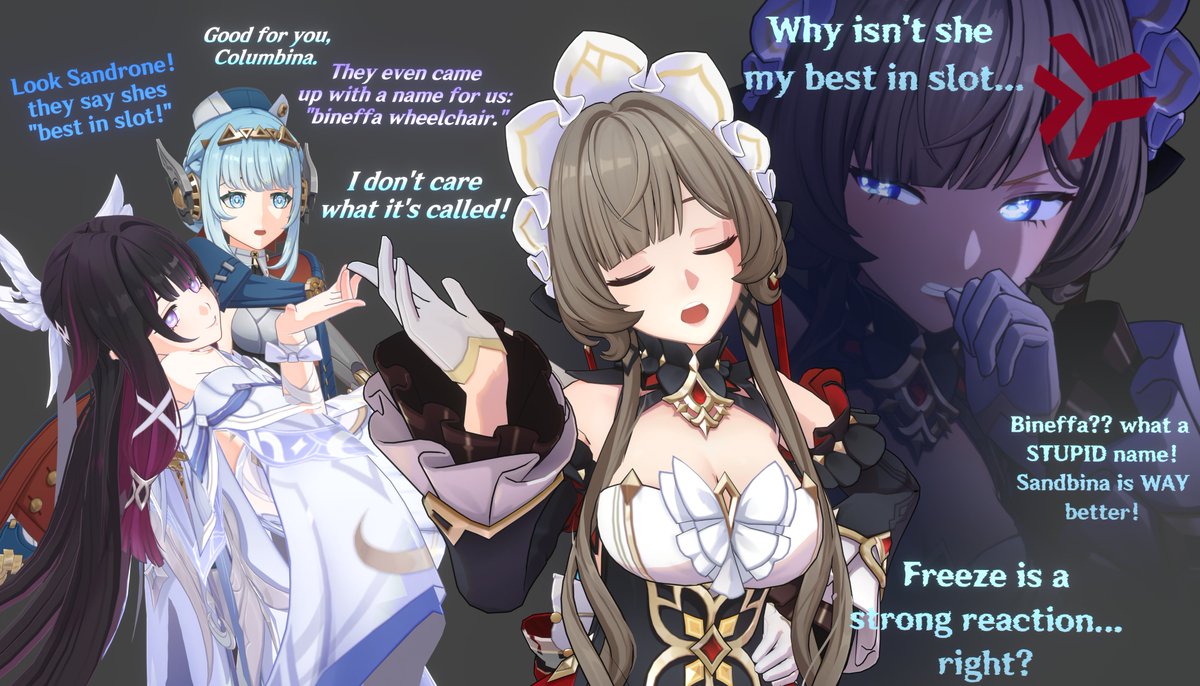 epicisalive's tweet photo. one more sandbina before 7.0, meta talks teehee #sandbina #genshinimpact https://t.co/0u8HOhqaeL
