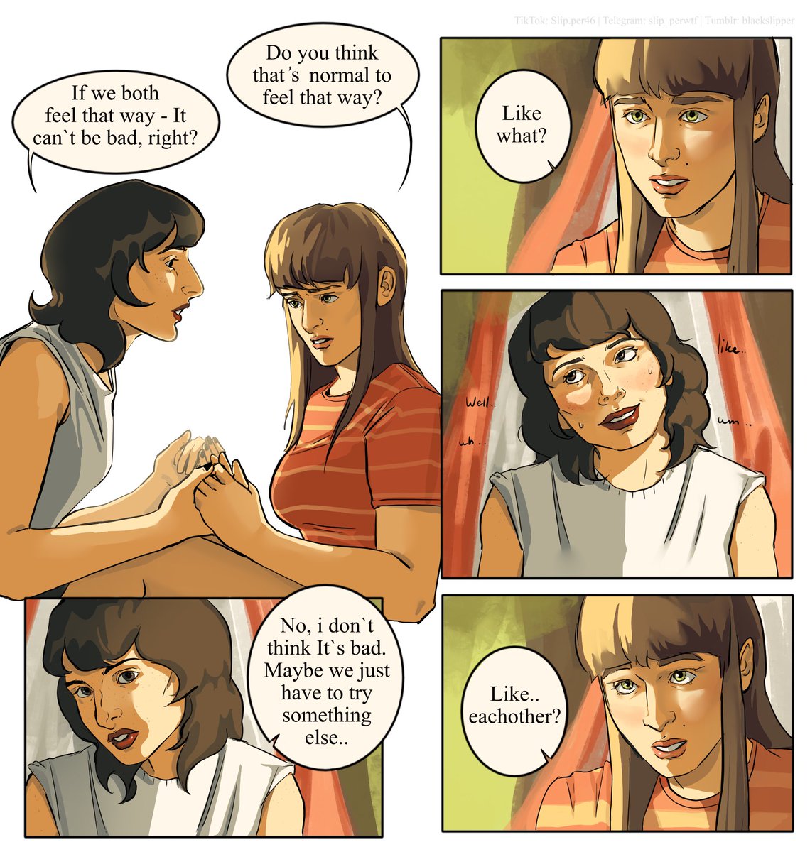 makasin77's tweet photo. #lesbyler comic Pt.1

I'M BEGGING YOU, please hit like. https://t.co/gAQ0zrbBWt